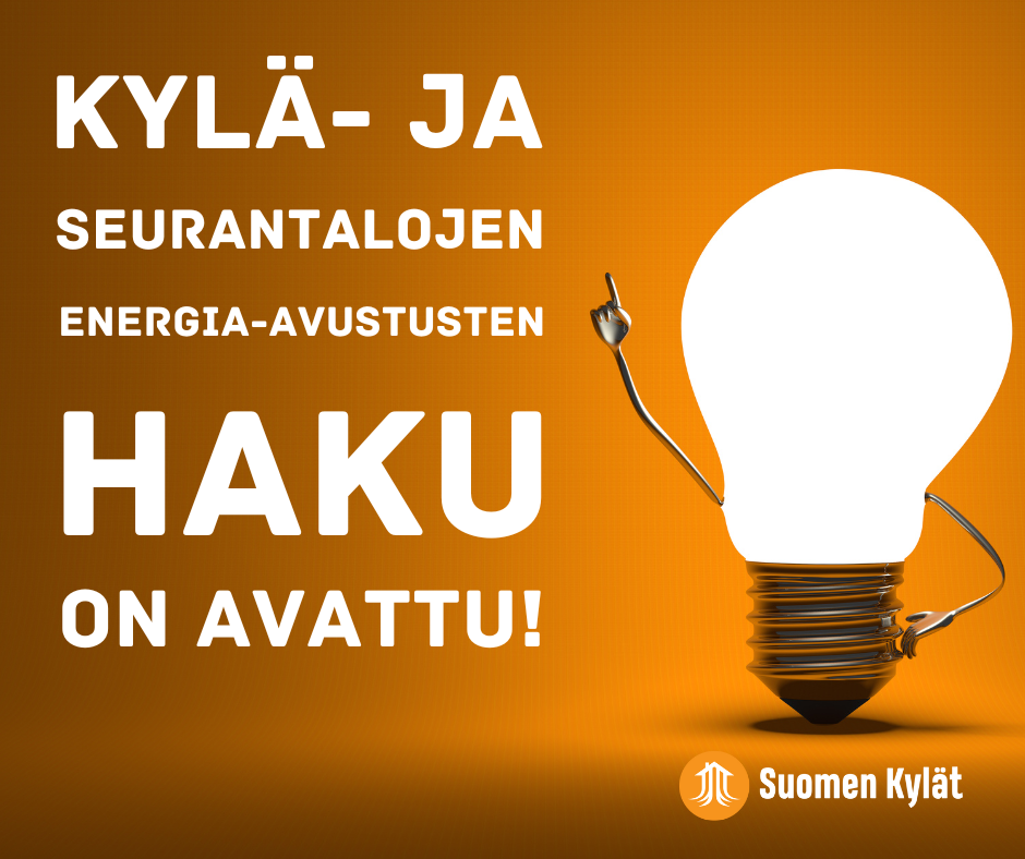 Kylatalot Suomen Kylät juliste kylä- ja seurantalojen avustushausta