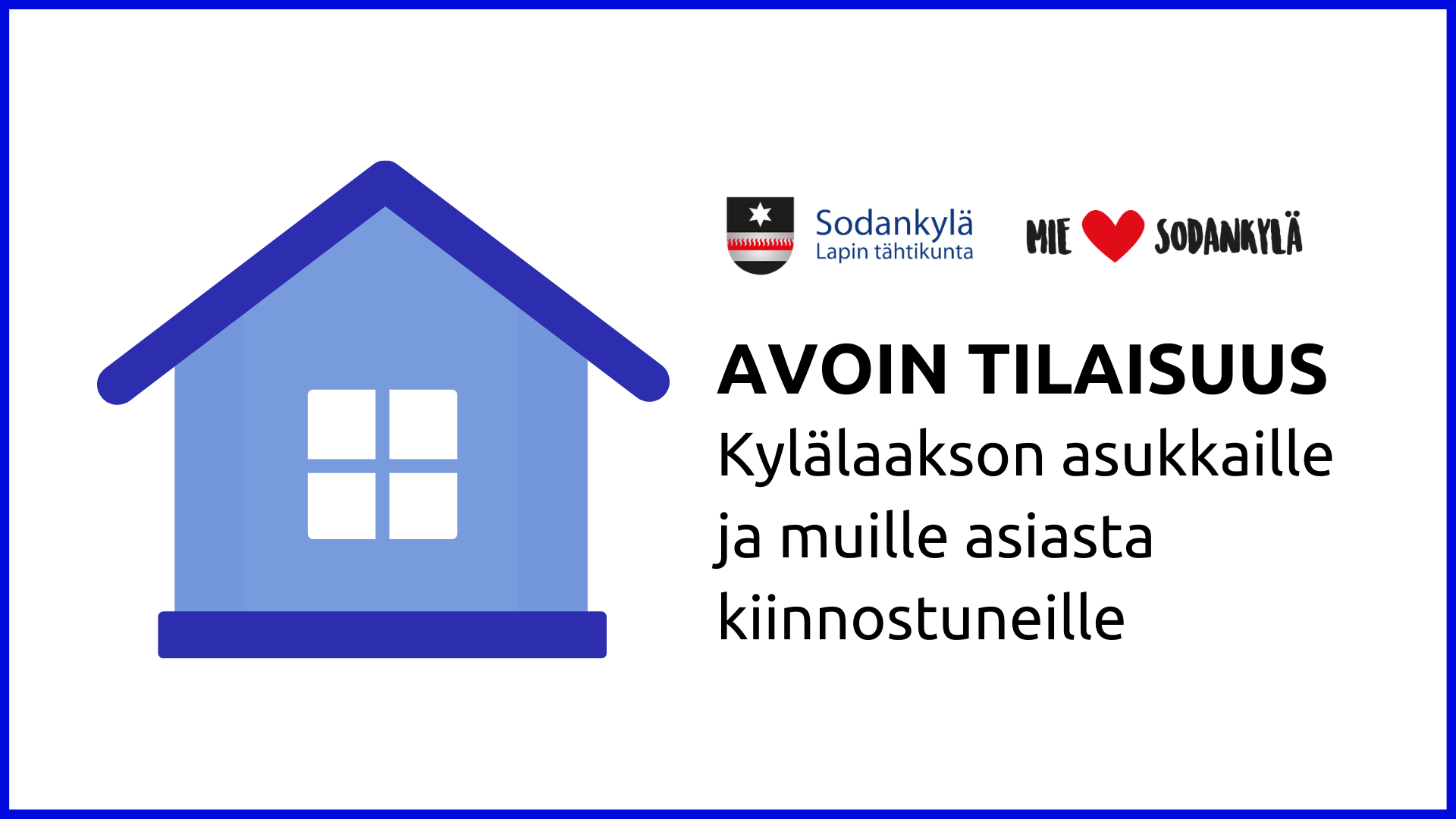 Avoin tilaisuus Kylälaakson asukkaille ja muille asiasta kiinnostuneille