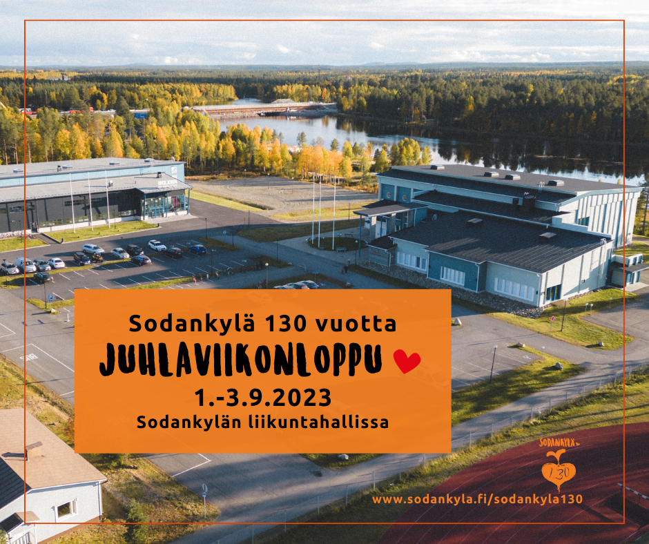 Juhlaviikonlopun juliste FB UUSI Sodankylä 130 vuotta juhlaviikonloppu ennakkojuliste
