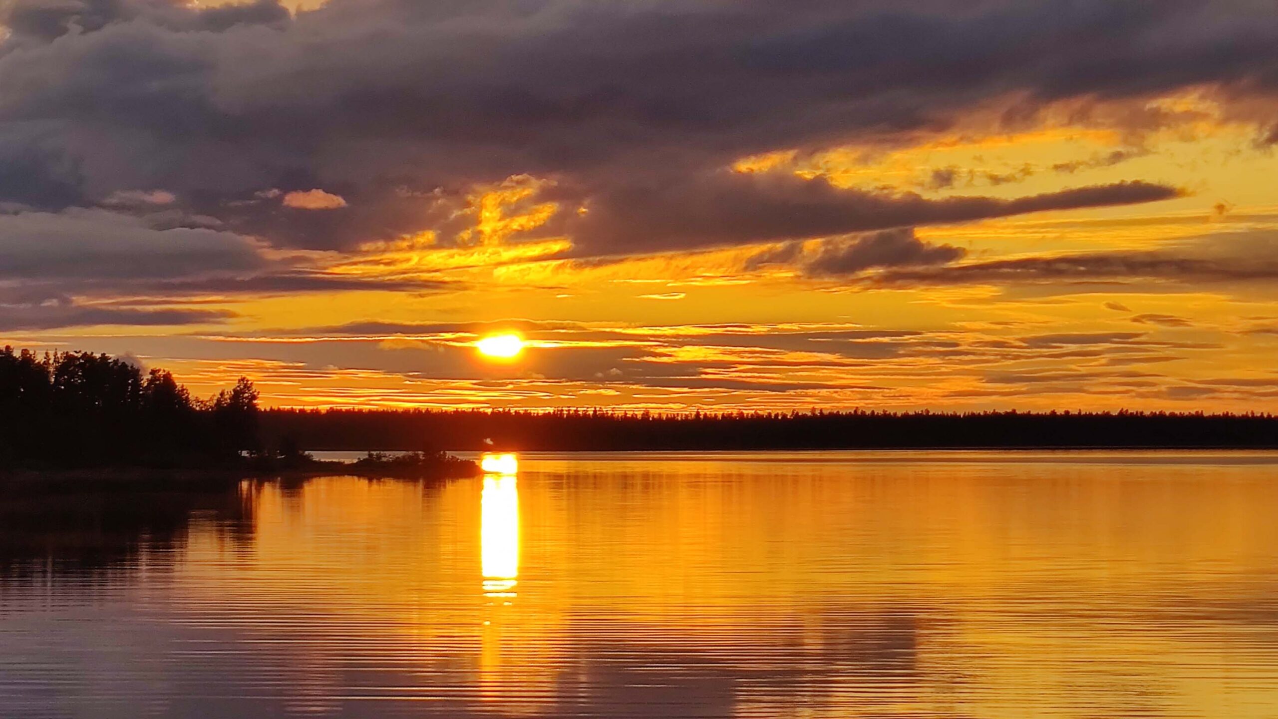 Siltaharju auringonlasku