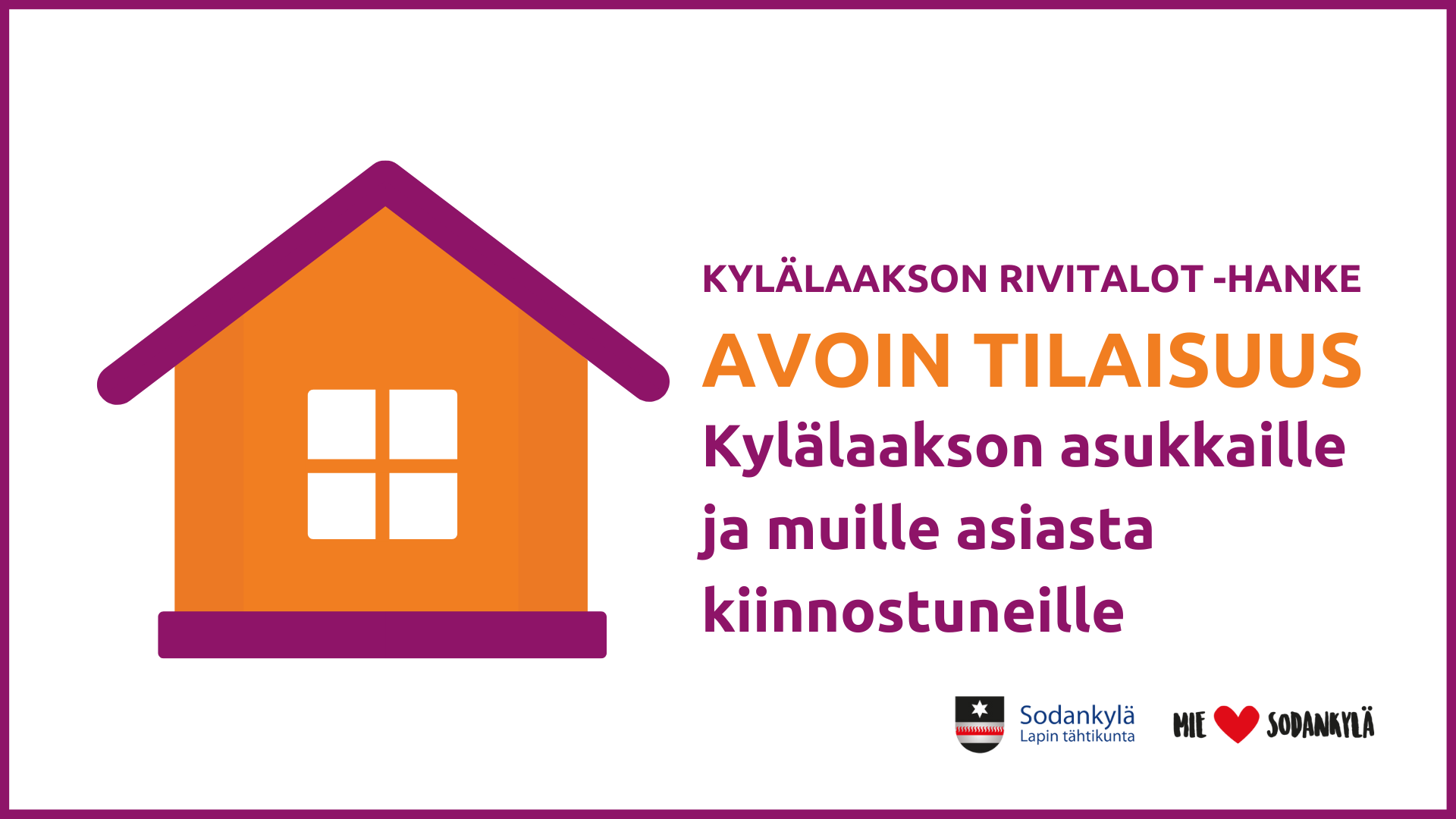Avoin tilaisuus Kylälaakson rivitalot FB-tapahtuman kansikuva