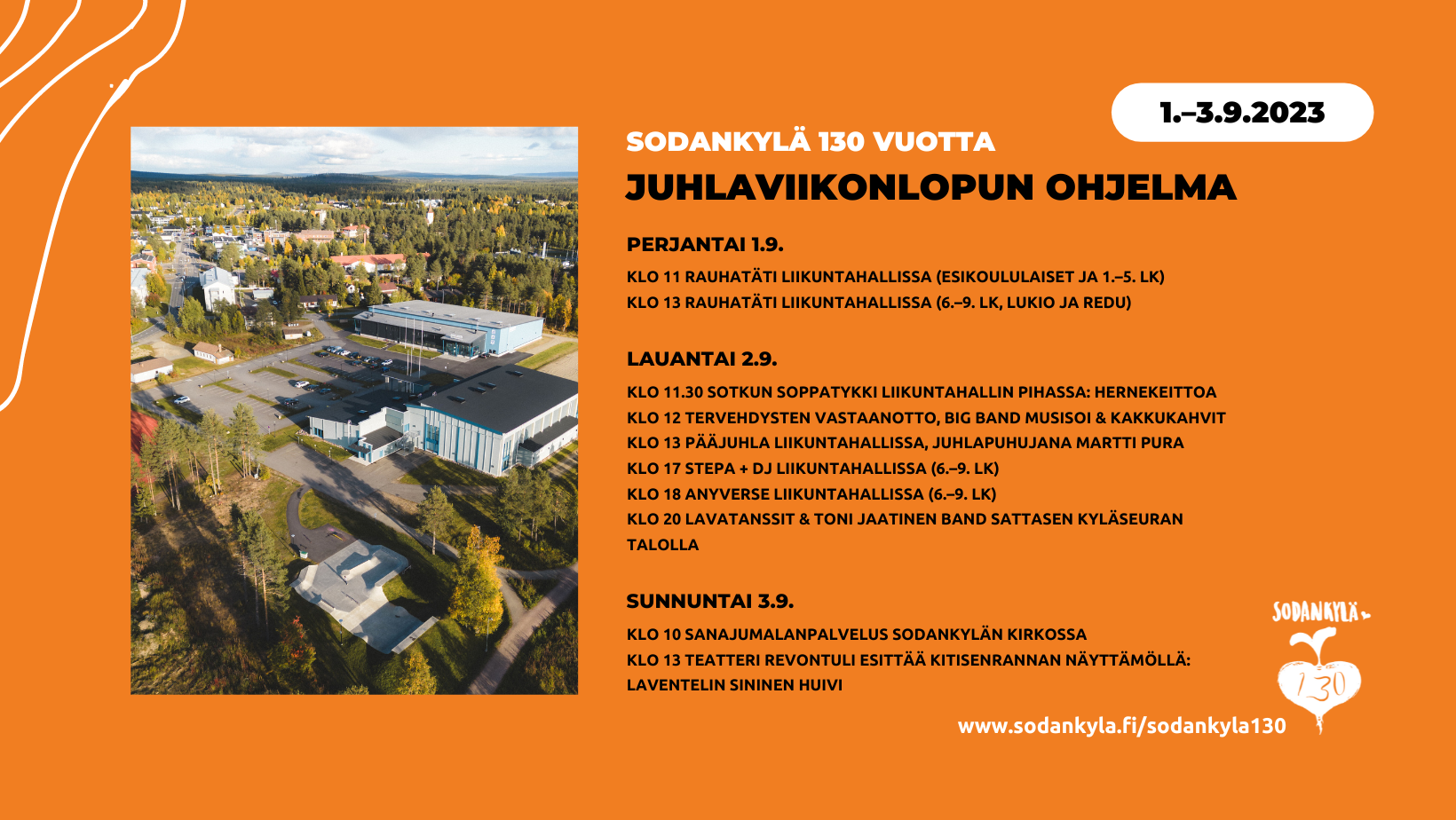 Juhlaviikonlopun FB-kansikuva ohjelma Juhlaviikonlopun ohjelma PÄIVITETTY VERSIO