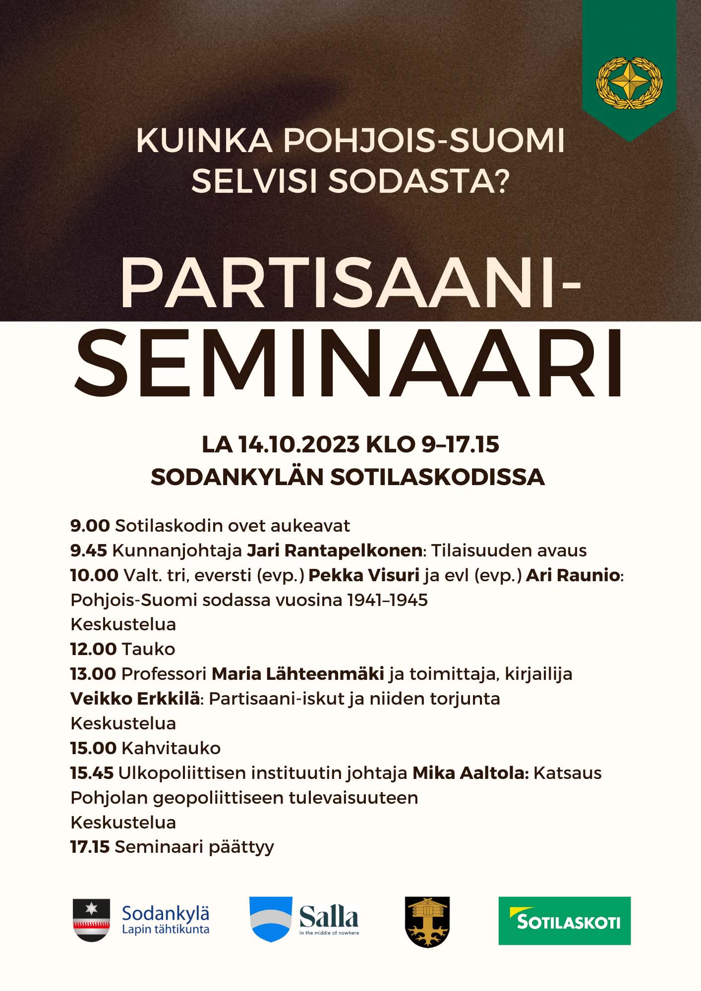Partisaaniseminaarin juliste kuvana