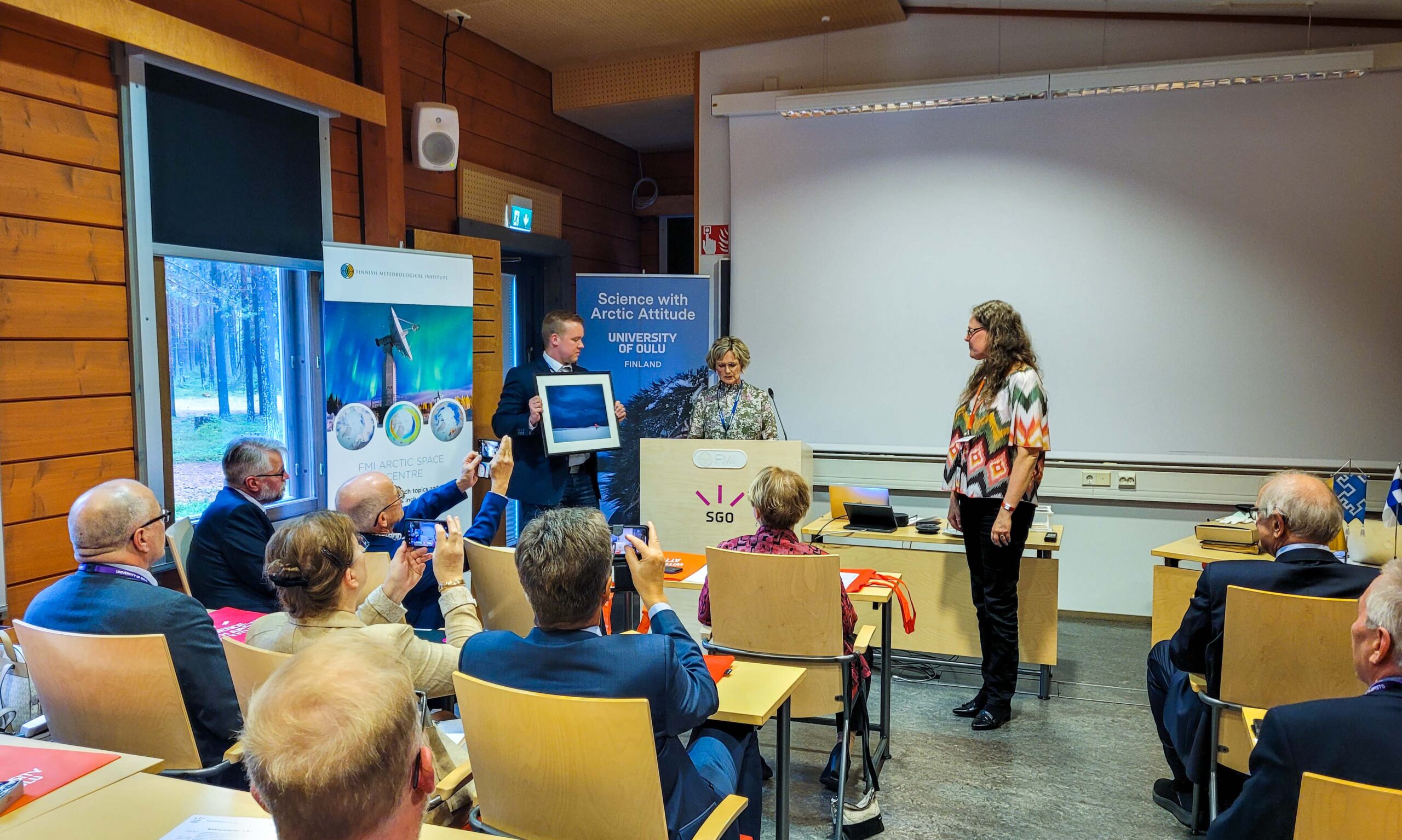 Sodankylän geofysiikan observatorio 110 vuotta, kunnan onnittelutervehdys