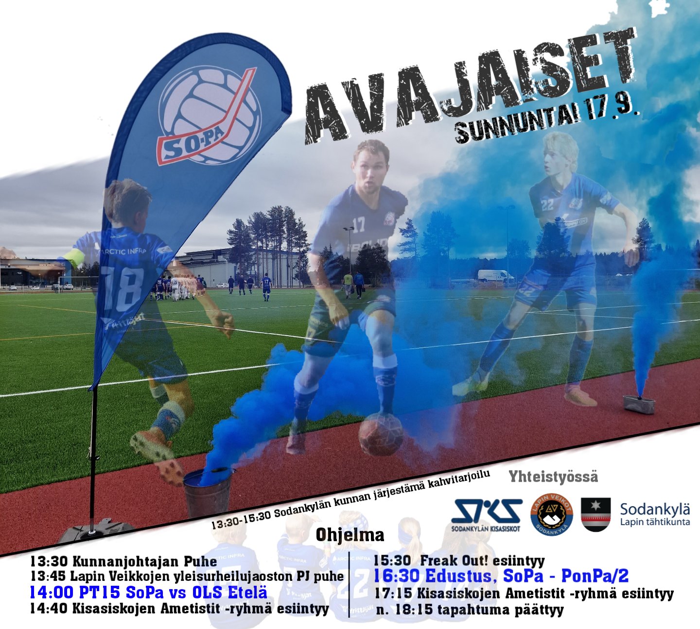 Jalkapallokentän avajaiset UUSI