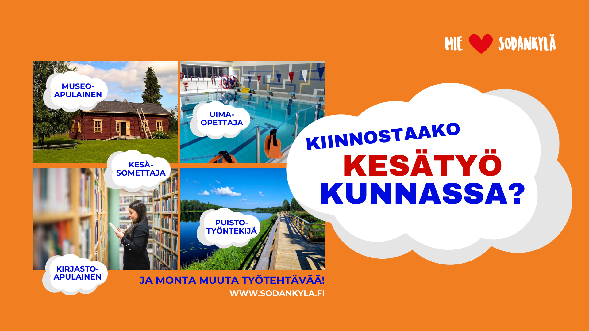 Kesätyöt 2024 FB-tapahtuman kansikuva Nuorten kesätyöt 2024