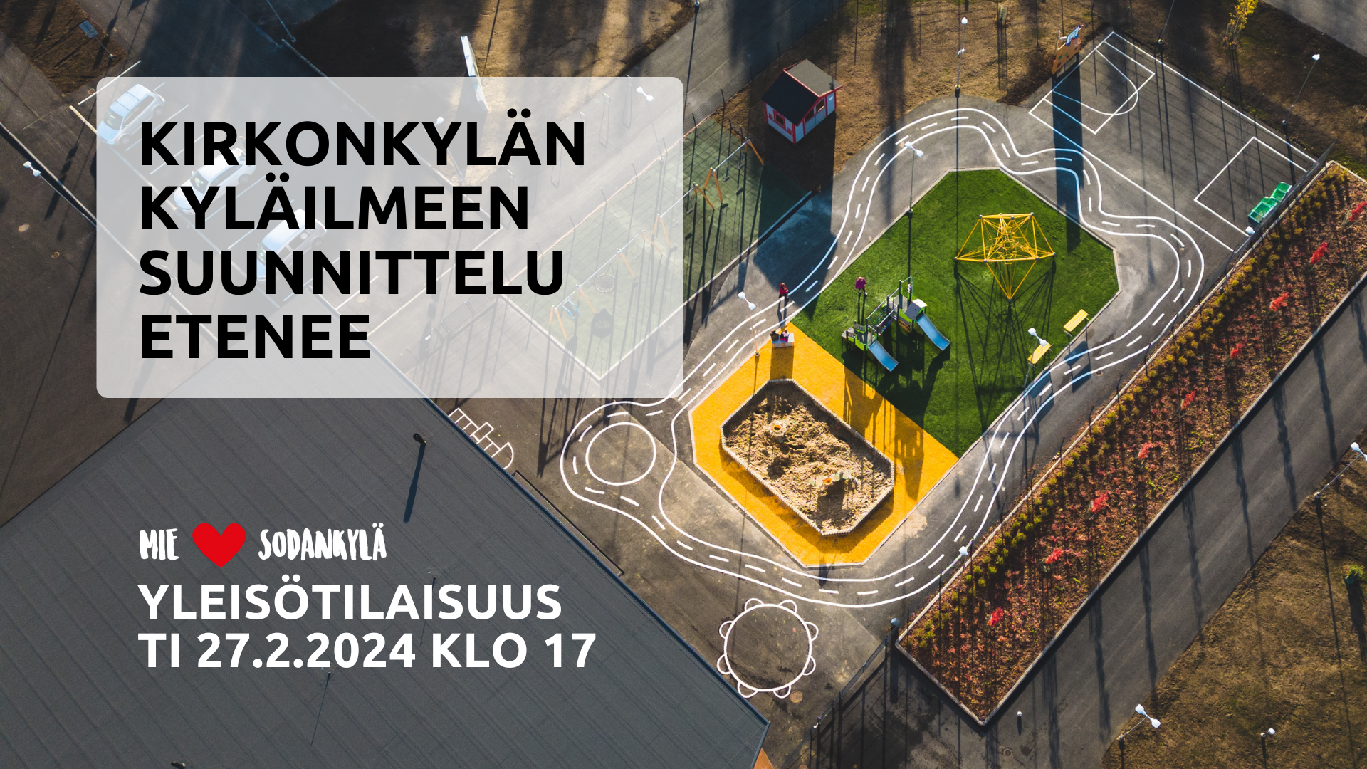Yleisötilaisuus kirkonkylän kyläilme