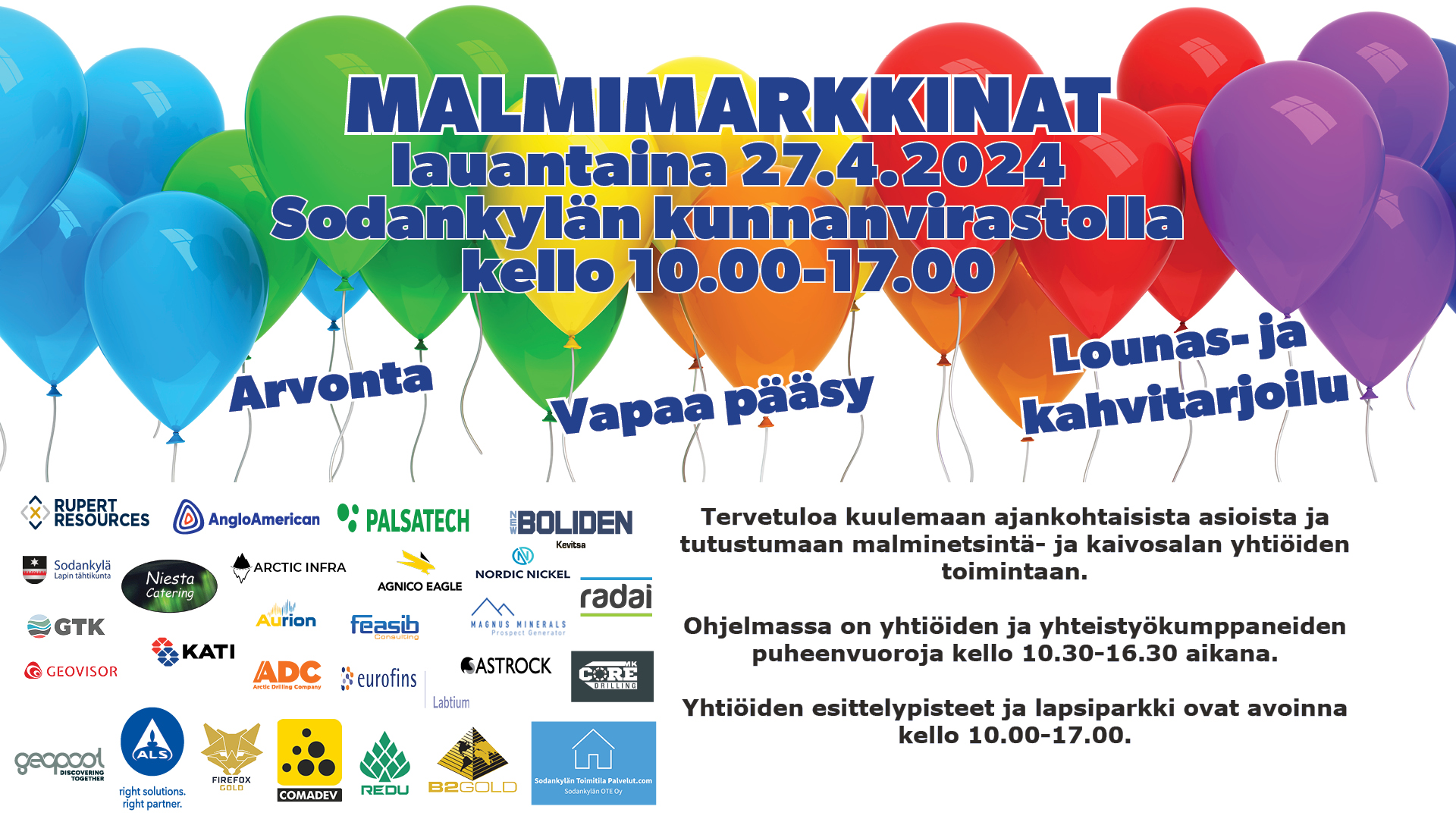 Mainos sodankylä tapahtumat Malmimarkkinat 2024