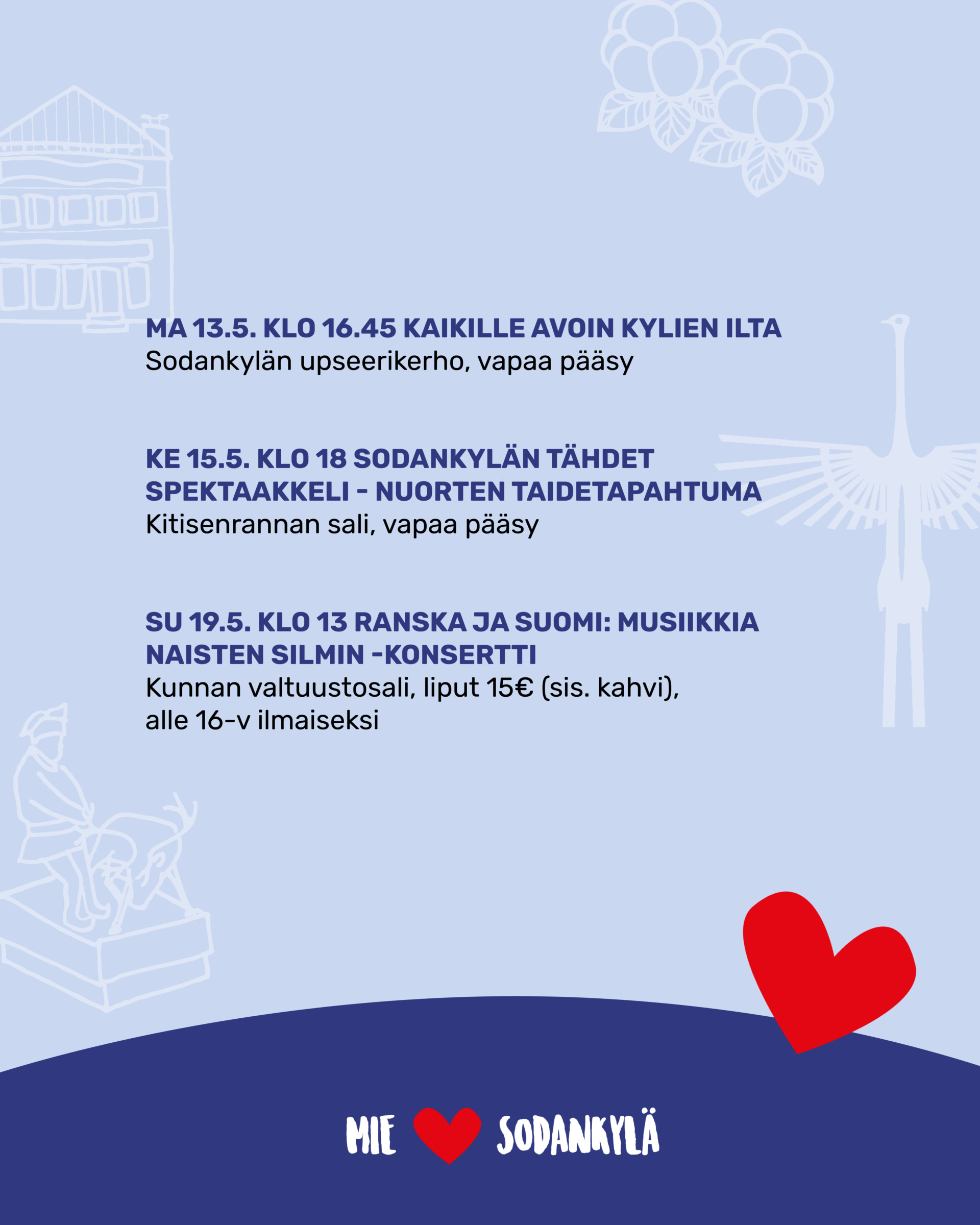 Sodankylän tapahtumia viikolla 20