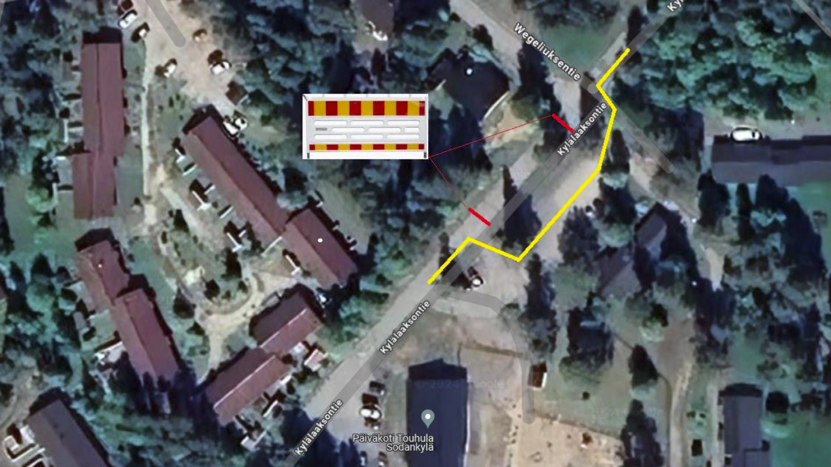 Kylälaaksontien liikenteen poikkeusjärjestelyt