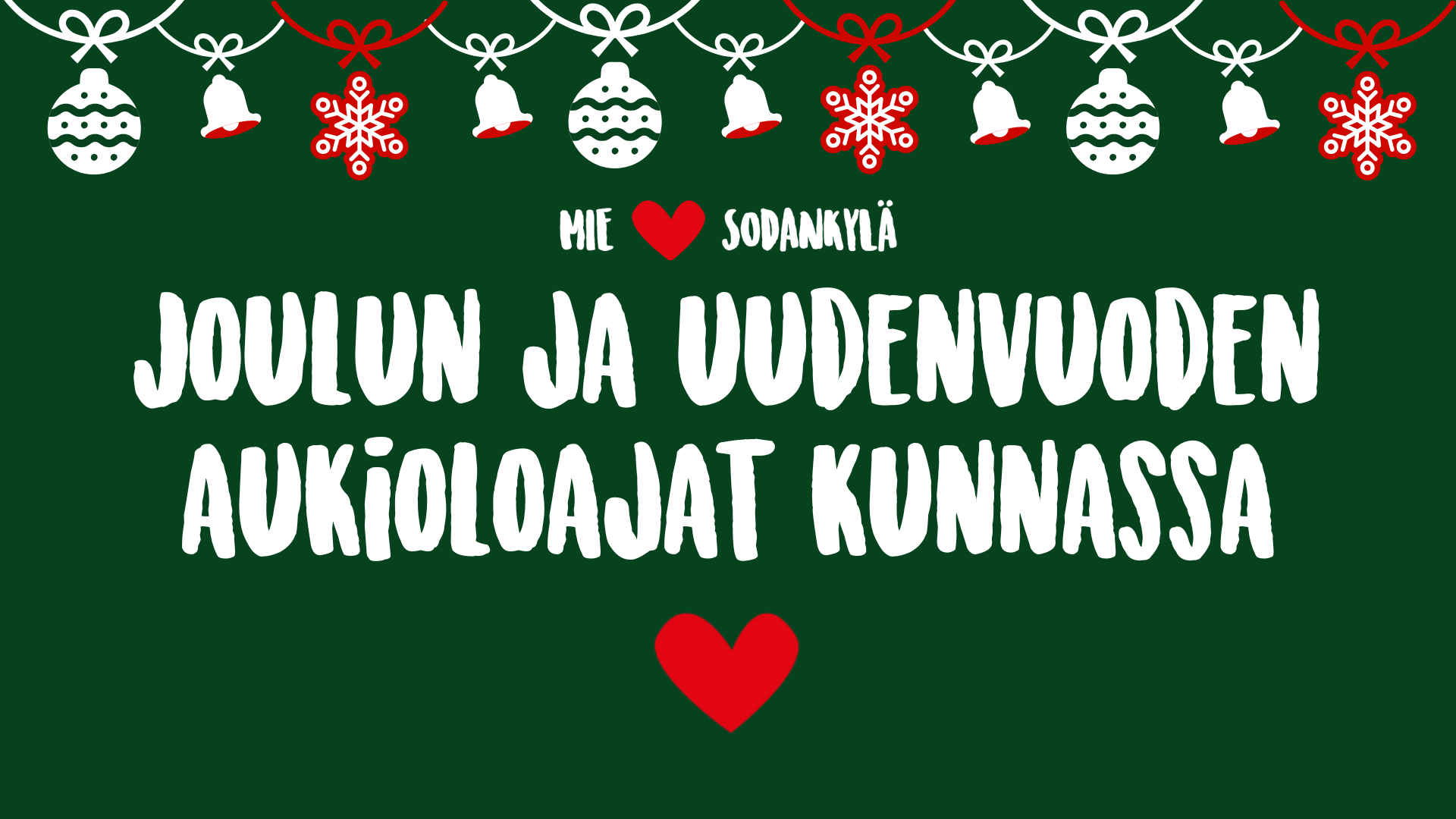 Joulu 2024 1920 x 1080 px 03 Joulun 2024 ja uudenvuoden ajan aukioloajat kunnassa